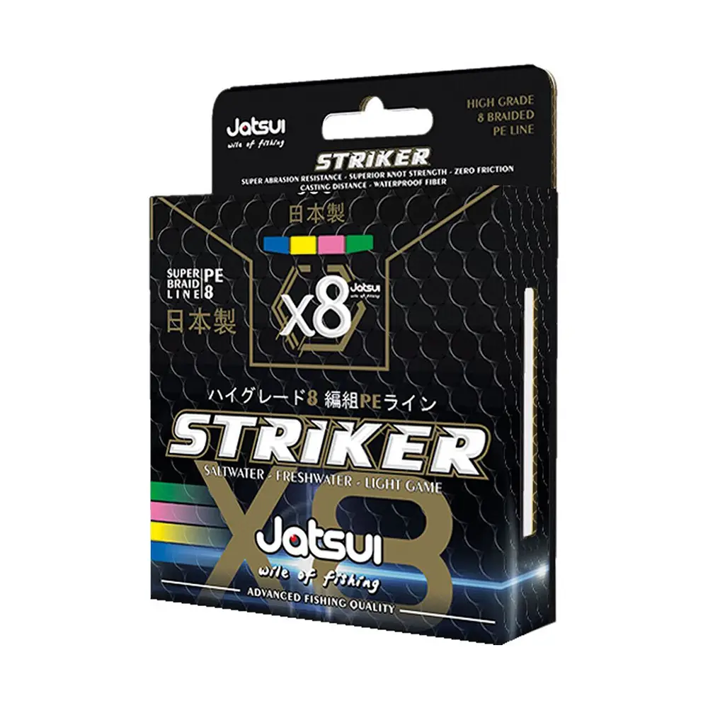 Jatsui Striker X8 Braid Multicolor - Seamar Fishing Morocco