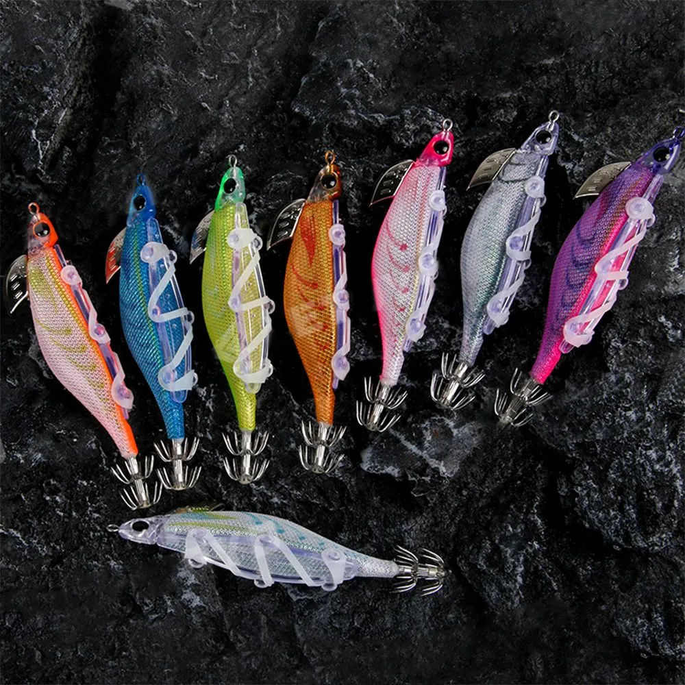 THE STYLE SUTRA Squid Jigs Fishing Lures Luminous Hard Jig Baits Hook  Shrimp Octopus Lure Blue : : Sports, Fitness & Outdoors