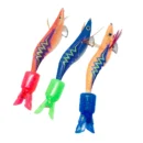 Leurre de pêche aux crevettes gabarits de crochet de calmar artificiel
