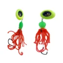 Tai Rubber Jig Fishing Dzlures green red body