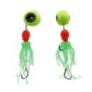Tai Rubber Jig Fishing Dzlures red green body