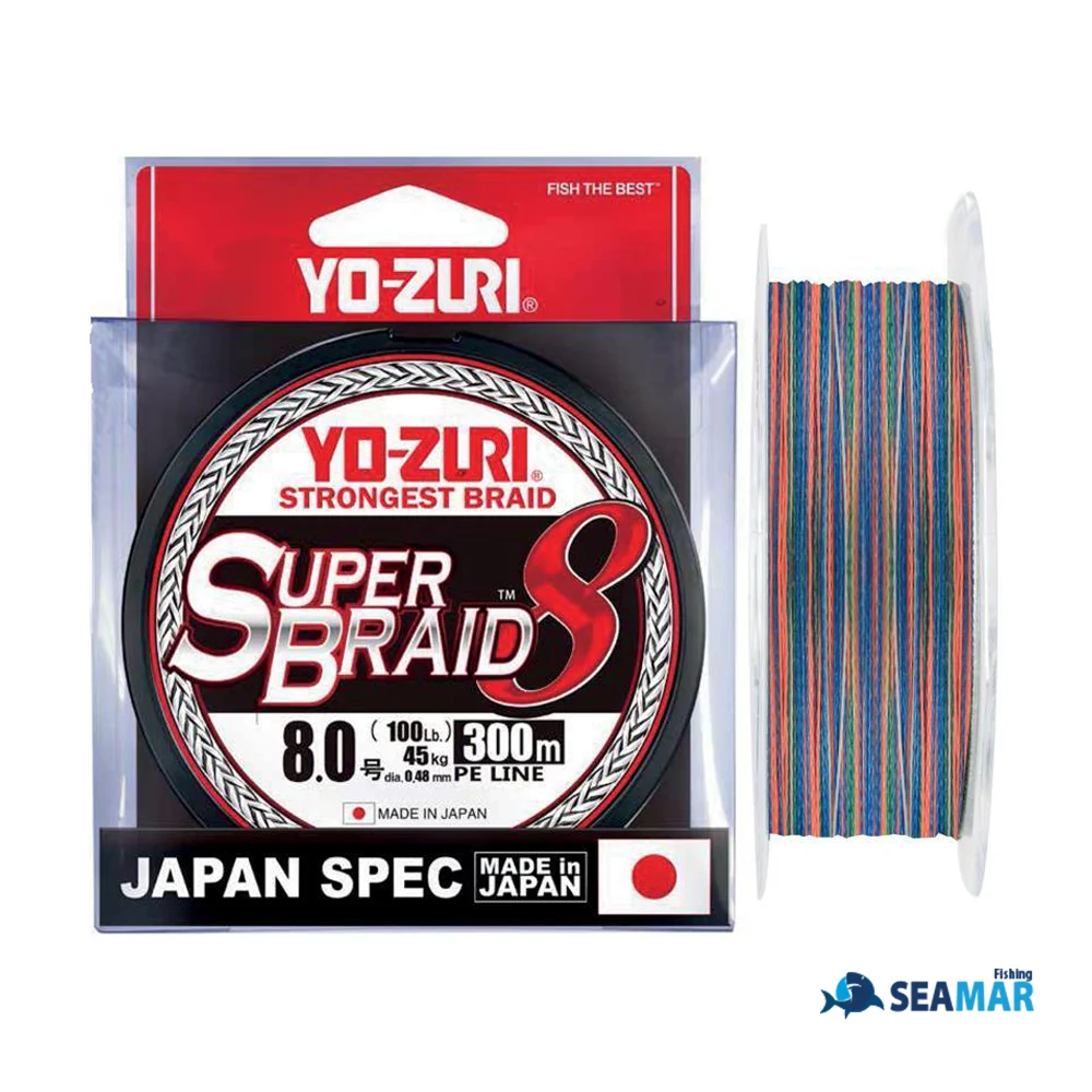 Yo-Zuri Superbraid Blue 300 Yards Superbraid Fishing Line pounds - Select