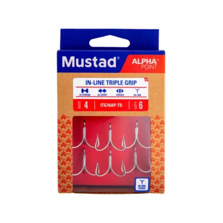 MUSTAD IN-LINE TRIPLE GRIP SHORT HOOK alt