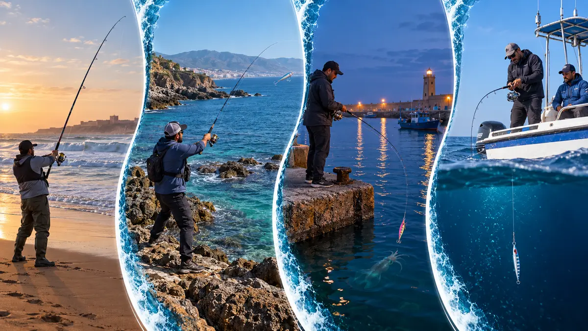 Techniques de pêche au Maroc côte Méditerranée et Atlantique